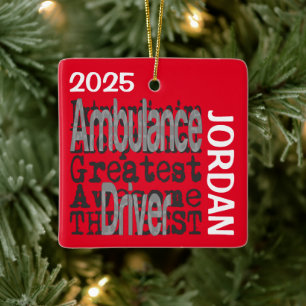 Ambulance Driver Extraordinaire CUSTOM Keramisch Ornament