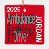 Ambulance Driver Extraordinaire CUSTOM Keramisch Ornament (Voorkant)