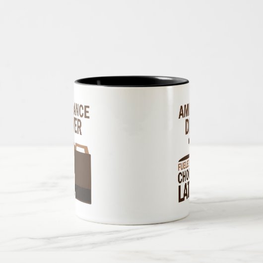 Ambulance Driver Gift (Funny) Tweekleurige Koffiemok (Center)