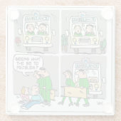 Ambulance driver of Paramedic Glazen Onderzetter (Achterkant)