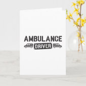Ambulance Driver Paramedic Emergency Grappige Gift Kaart (Gele Bloem)