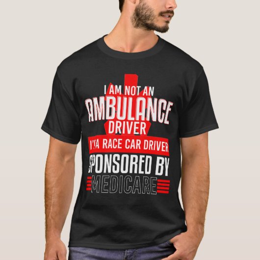 Ambulance Driver Race Auto Sponsored meisje T-shirt (Voorkant)