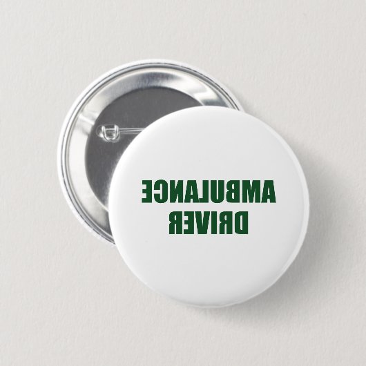 Ambulance driver ronde button 5,7 cm (Voorkant /achterkant)