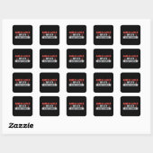 Ambulance driver Save Lives Paramedic Emergency Vierkante Sticker (Vel)