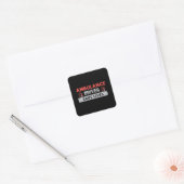 Ambulance driver Save Lives Paramedic Emergency Vierkante Sticker (Envelop)