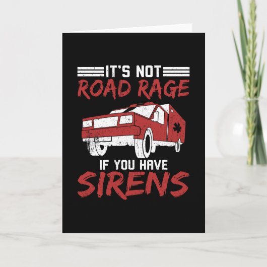 Ambulance Driver Sirens Kaart (Voorkant)