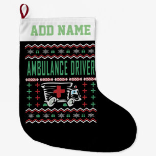 Ambulance Driver Ugly Kerstmis Sweater Grote Kerstsok