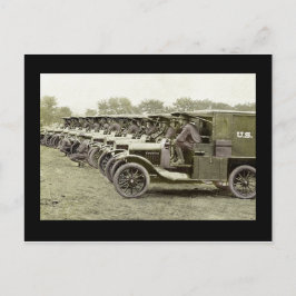 Ambulance Drivers in Trucks Briefkaart