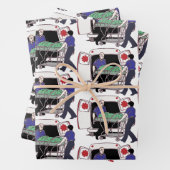 Ambulance Emergency Services Paramedics Inpakpapier Vel (In situ)