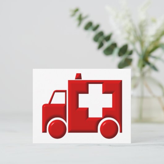 Ambulance / EMT Briefkaart (Staand voorkant)