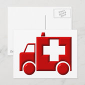 Ambulance / EMT Briefkaart (Voorkant / Achterkant)