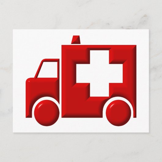 Ambulance / EMT Briefkaart (Voorkant)