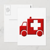 Ambulance / EMT Briefkaart (Voorkant / Achterkant)