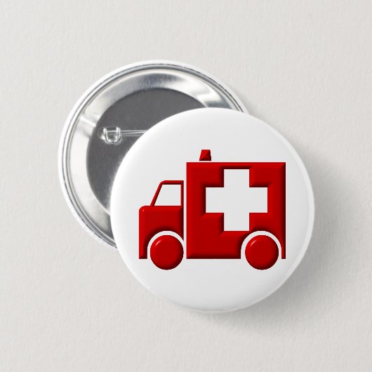 Ambulance / EMT Ronde Button 5,7 Cm (Voorkant /achterkant)