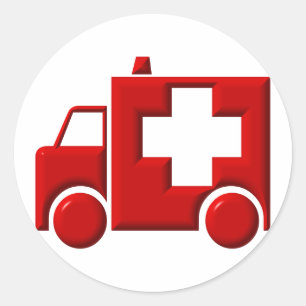 Ambulance / EMT Ronde Sticker