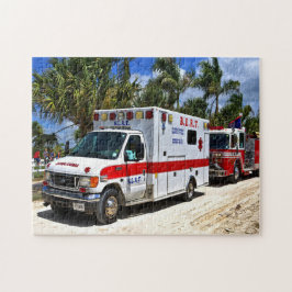ambulance en brandweerwagen legpuzzel
