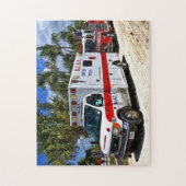 ambulance en brandweerwagen legpuzzel (Verticaal)
