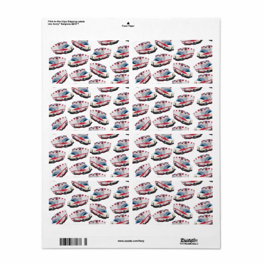 Ambulance Etiket (Full Sheet)