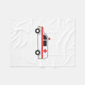 Ambulance Fleece Deken (Voorkant (Horizontaal))