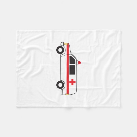 Ambulance Fleece Deken (Voorkant (Horizontaal))