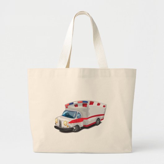 Ambulance Grote Tote Bag (Voorkant)