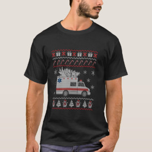 Ambulance Lelijk Kerstpyjama Kostuum EMT Parame T-shirt