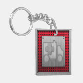 Ambulance; Metaalblik Sleutelhanger (Voorkant Links)