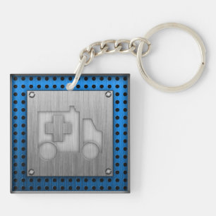 Ambulance; Metaalblik Sleutelhanger