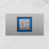 Ambulance; Metalen look Visitekaartje (Achterkant)