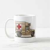Ambulance Militaire Hummer Medische Koffiemok (Links)