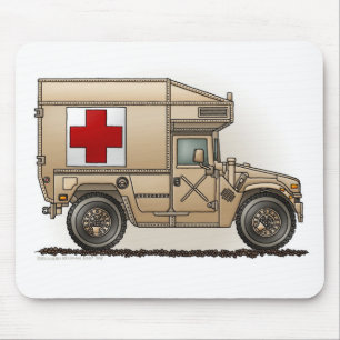 Ambulance Militaire Hummer Medische Muismat