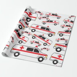Ambulance Patroon Cadeaupapier