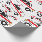 Ambulance Patroon Cadeaupapier (Hoek)