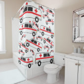 Ambulance Patroon Douchegordijn (In situ)