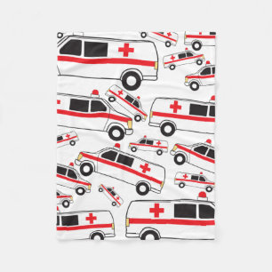 Ambulance Patroon Fleece Deken