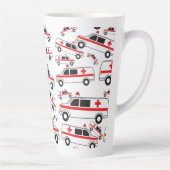 Ambulance Patroon Latte Mok (Rechts)