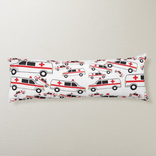 Ambulance Patroon Lichaamskussen (Achterkant)