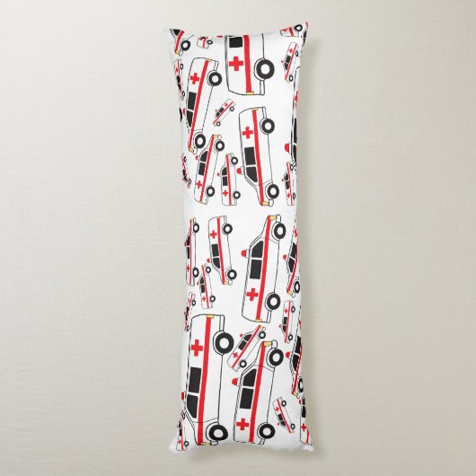 Ambulance Patroon Lichaamskussen (Achterkant (Verticaal))