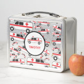 Ambulance Pattern Custom Name School (In situ)