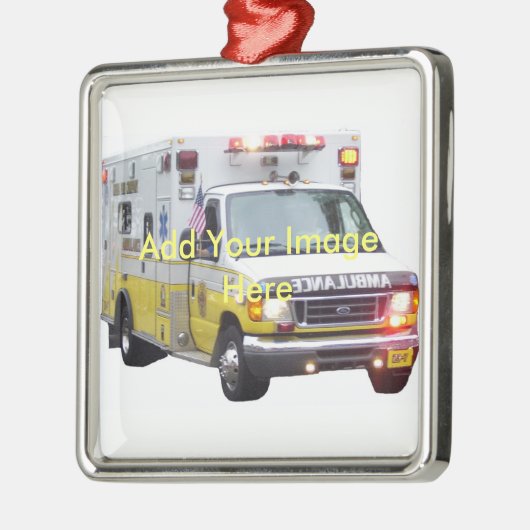 Ambulance Photo Ornament (Links)