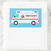 Ambulance Rechthoekige Sticker (Tas)