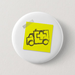Ambulance Ronde Button 5,7 Cm