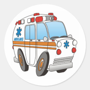 Ambulance Ronde Sticker