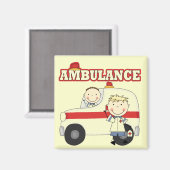 Ambulance T-shirts en cadeautjes Magneet (Voorkant / Achterkant)