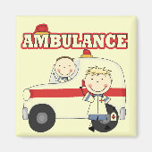 Ambulance T-shirts en cadeautjes Magneet (Voorkant)