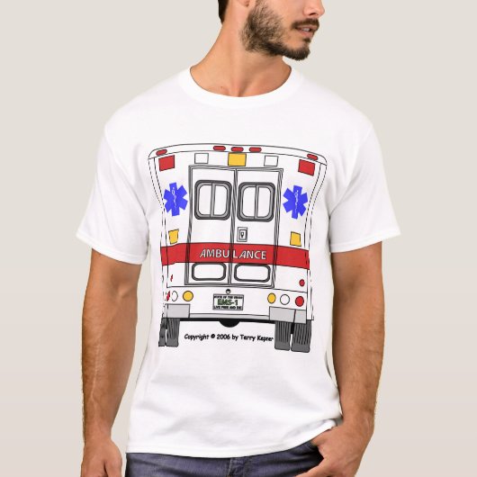 Ambulance van medische nooddiensten (EMS) T-shirt (Voorkant)