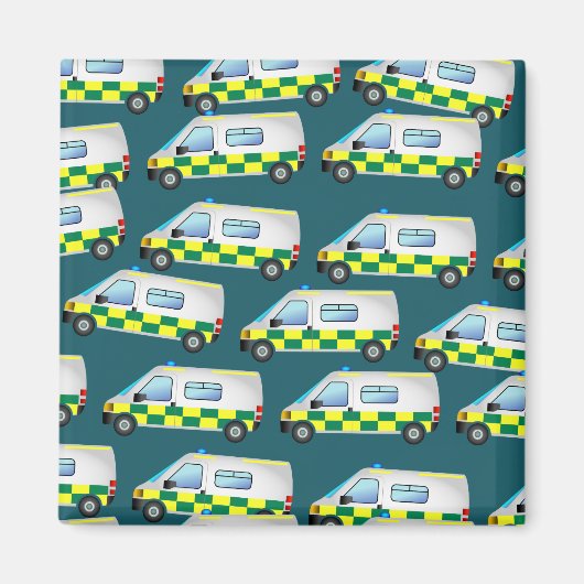 Ambulance Wallpaper Magneet (Voorkant)