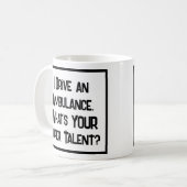 Ambulancechauffeur Super Talent. Koffiemok (Voorkant links)