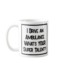 Ambulancechauffeur Super Talent. Koffiemok