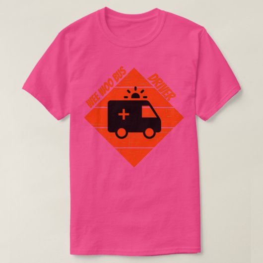 ambulancechauffeur voor mensen die van een ambulan t-shirt (Design voorkant)